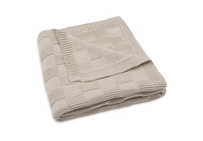Strickdecke Box Knit | Warm Sand | GOTS 100x75cm