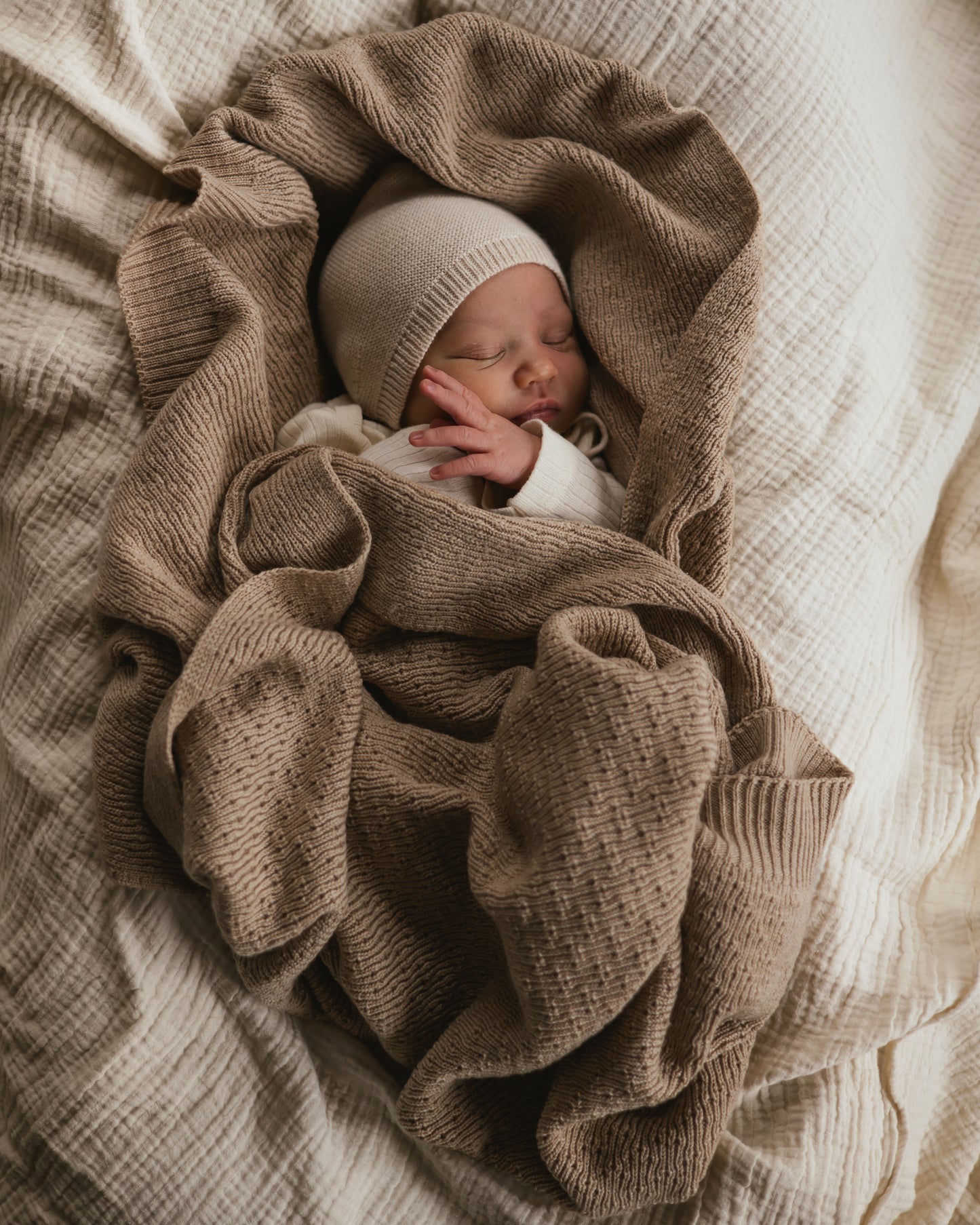 Merinowool Blanket 'Dora' | Sand