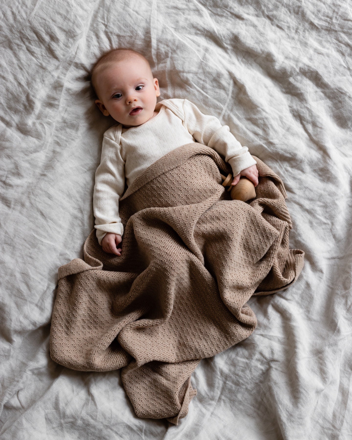 Merinowool Blanket 'Dora' | Sand