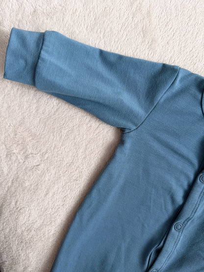 Bio-Bambus/Viskose Strampler | Blau