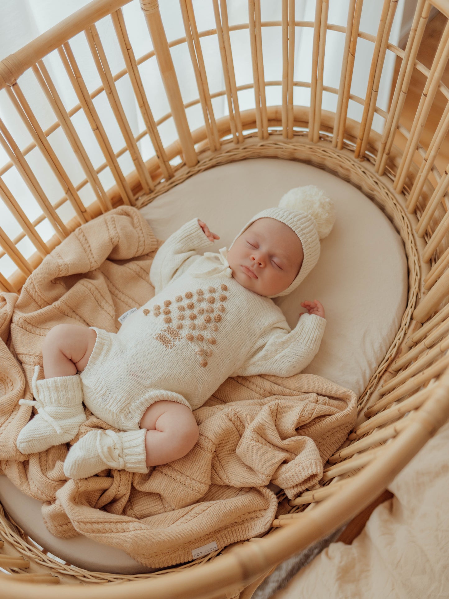 Knit Blanket | Sand Fleck