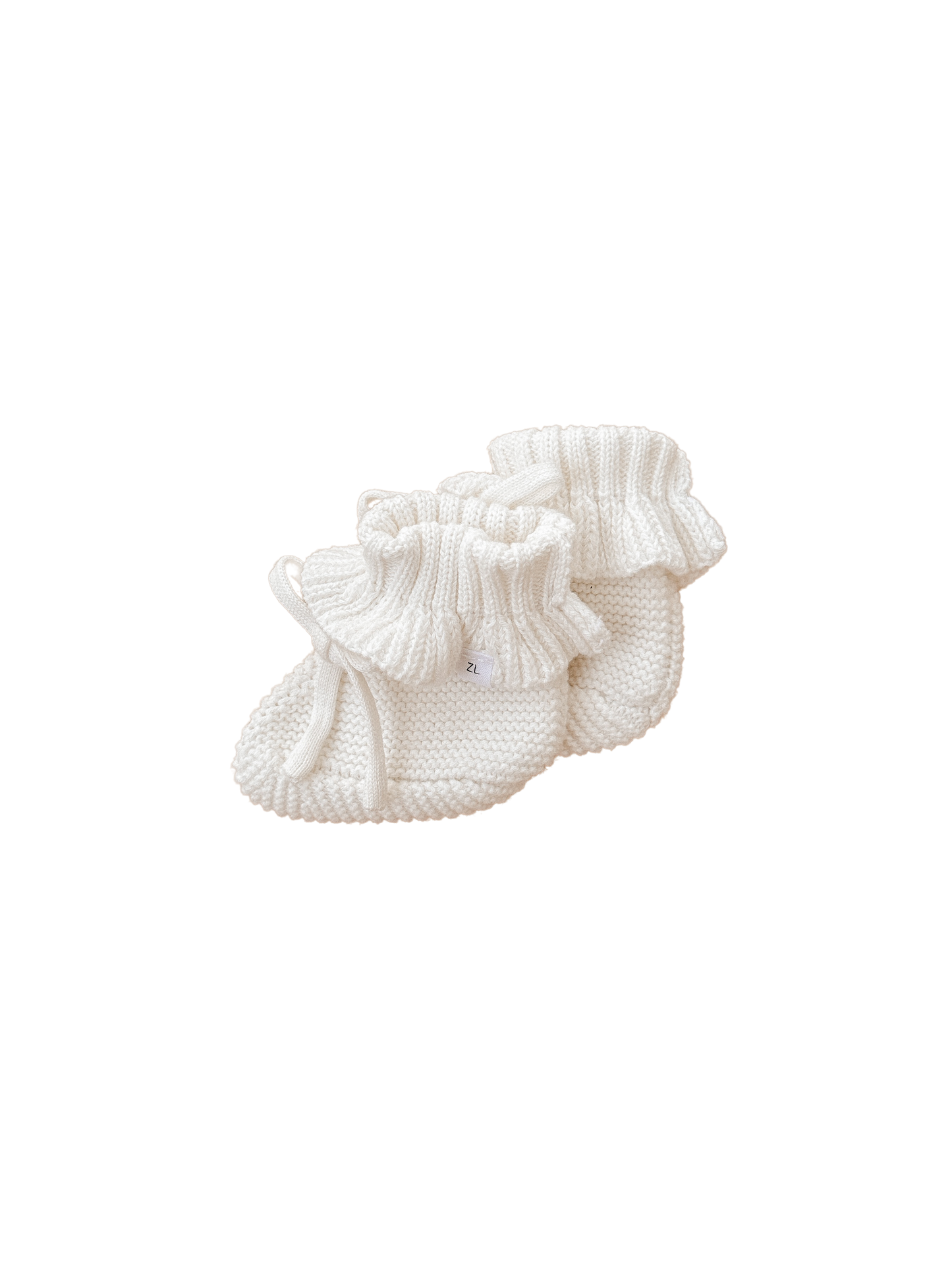 KNIT BOOTIES | Strickschuhe "Coconut Frill"