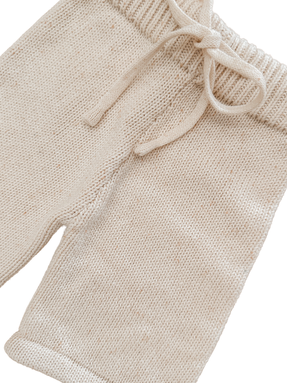 Cropped Knit Pants | Biscotti Fleck