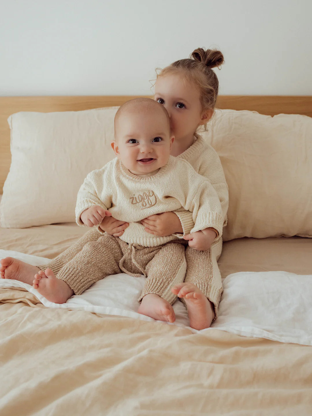 Knit Pants | Almond