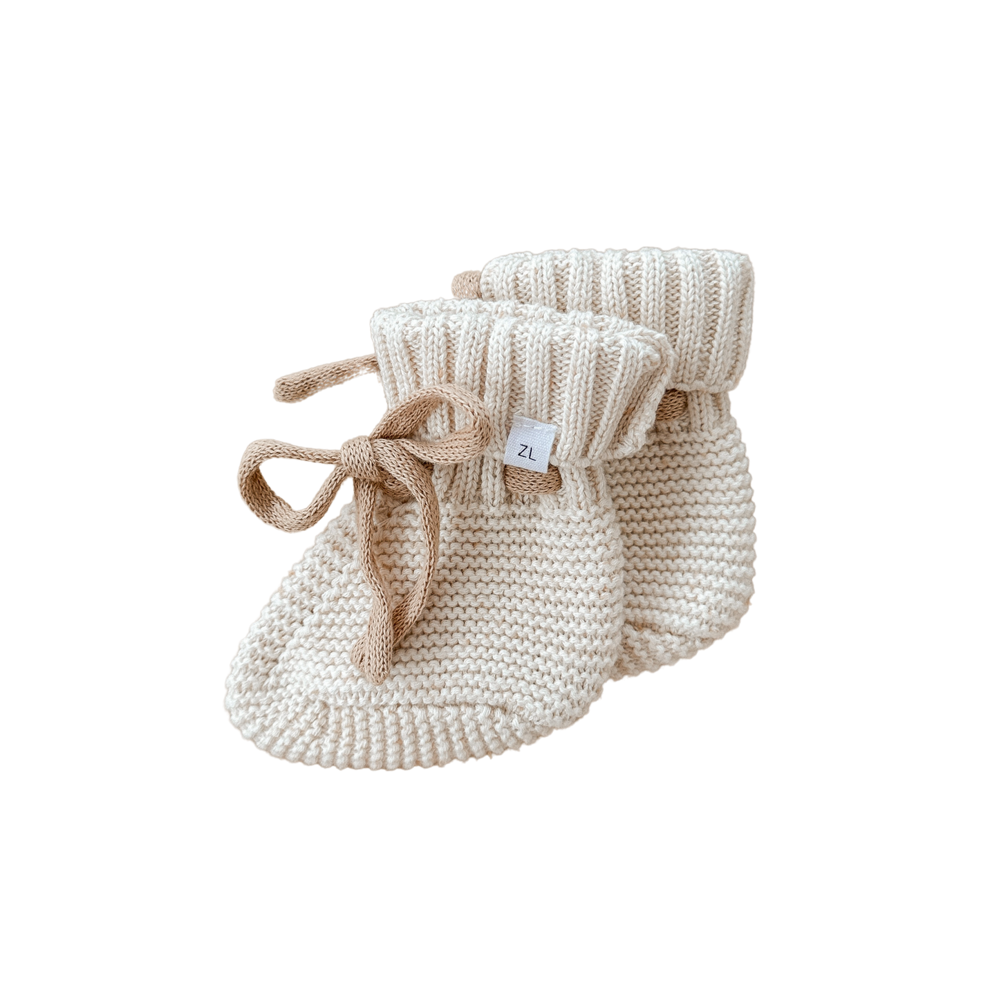 KNIT BOOTIES | Strickschuhe "Biscotti Fleck"