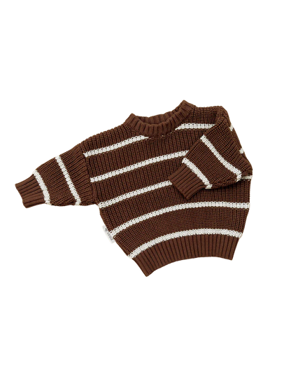 Knit Pullover | 'Chocolate Stripe'