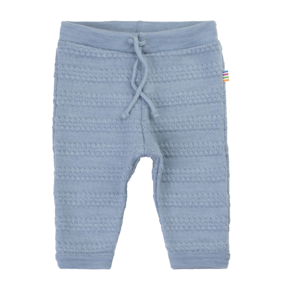 Joha Hose Merinowolle Strukturstrick | Blau
