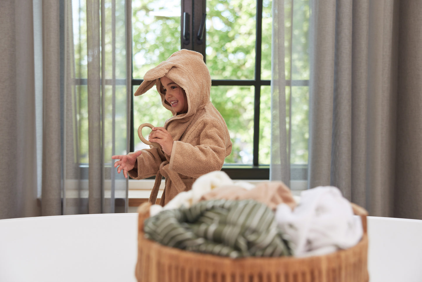 Kids Bademantel Frottee | versch. Farben
