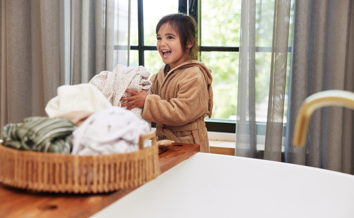Kids Bademantel Frottee | versch. Farben