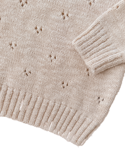 Knit sweater | 'Textured Honey'