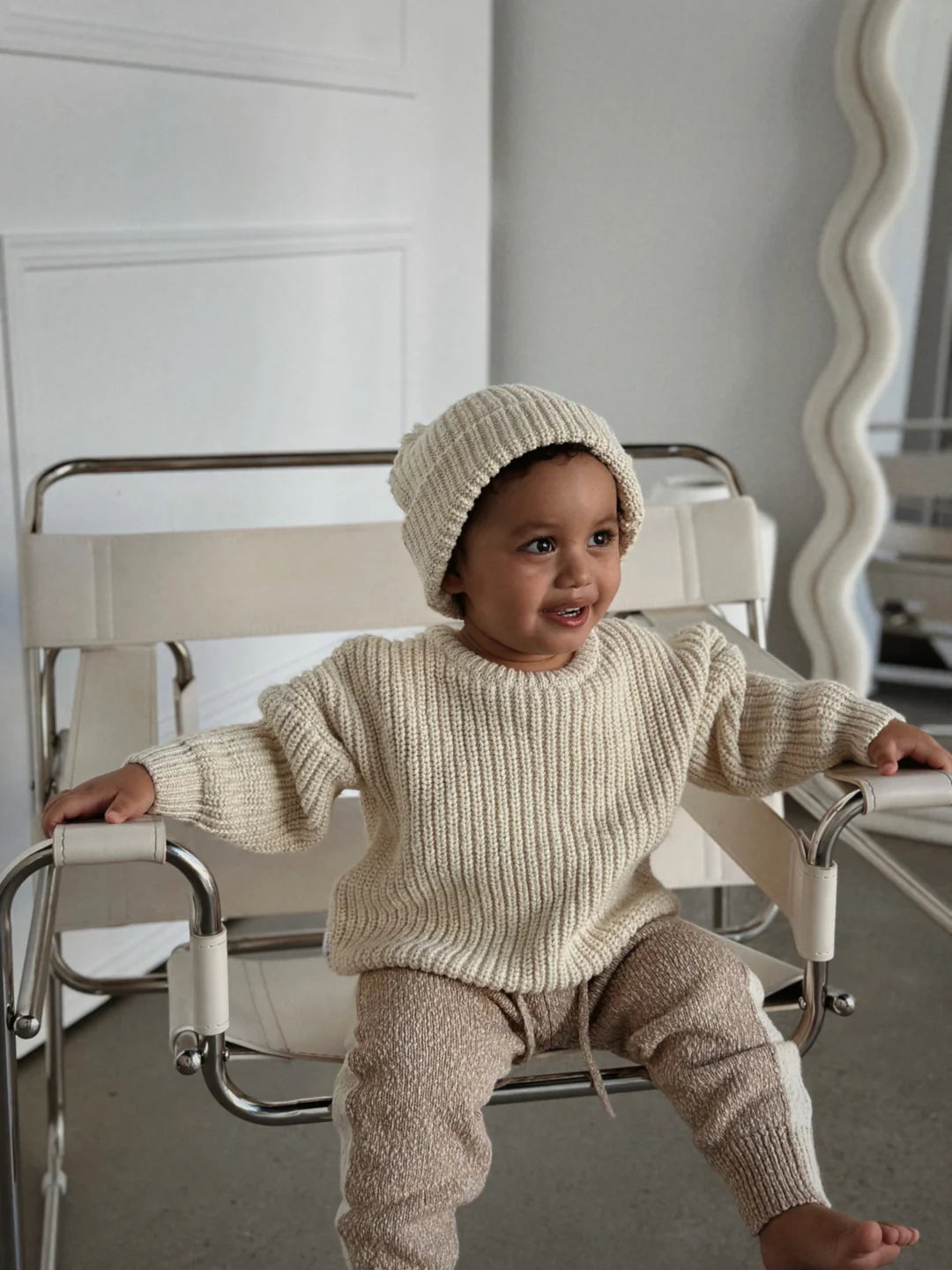 Knit Pants | Almond