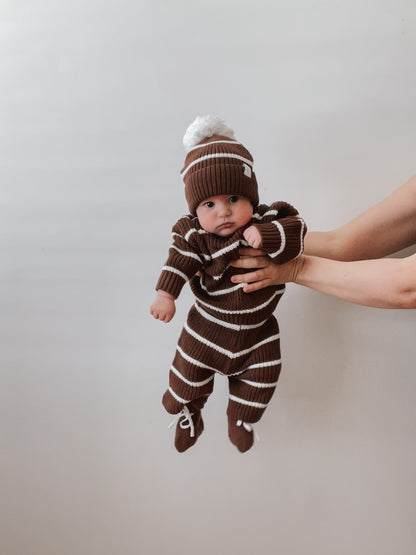 Knit Jumper | 'Chocolate Stripe'