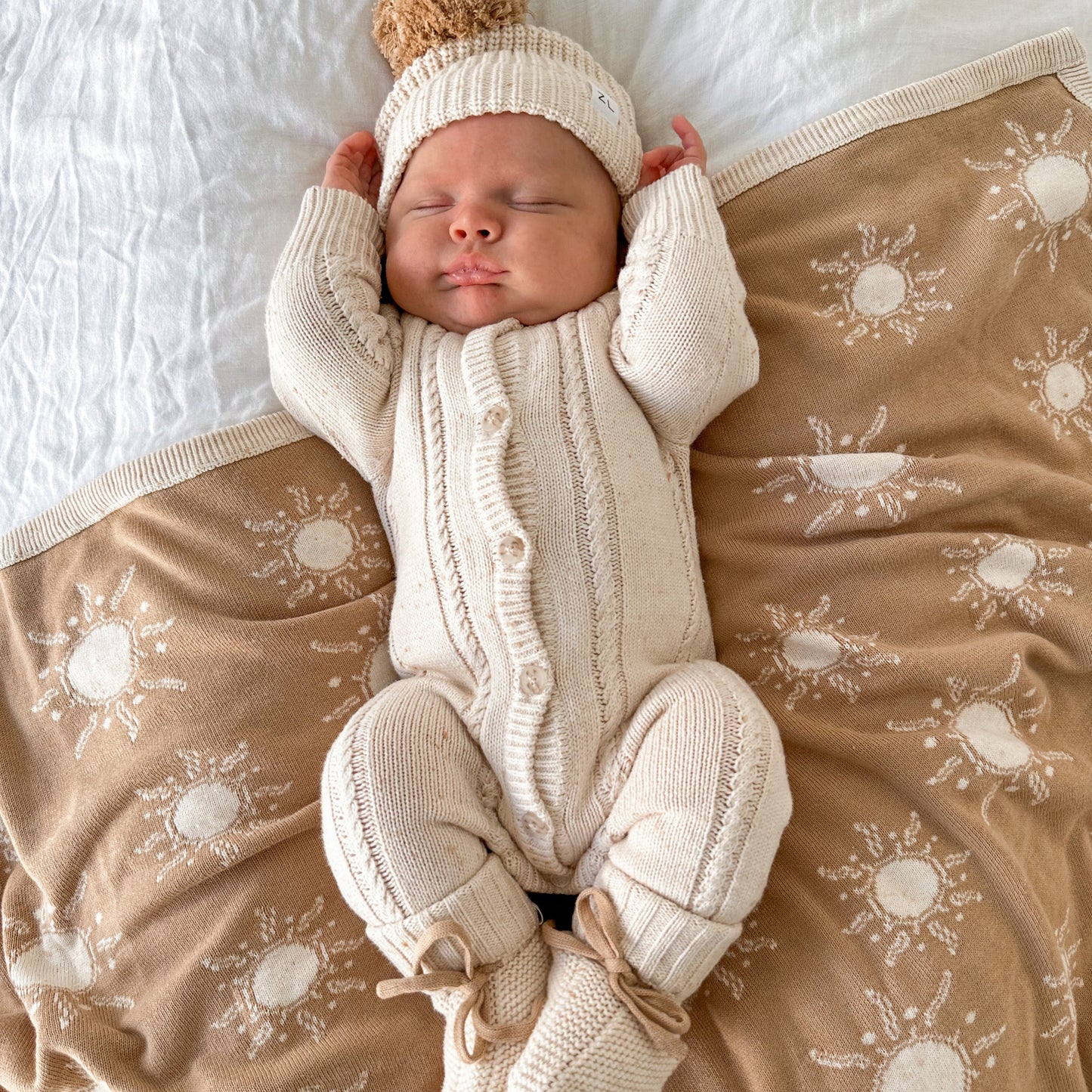 Classic Knit Romper | Biscotti Fleck