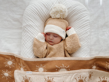 KNIT BEANIE | "Two Tone Wheat"