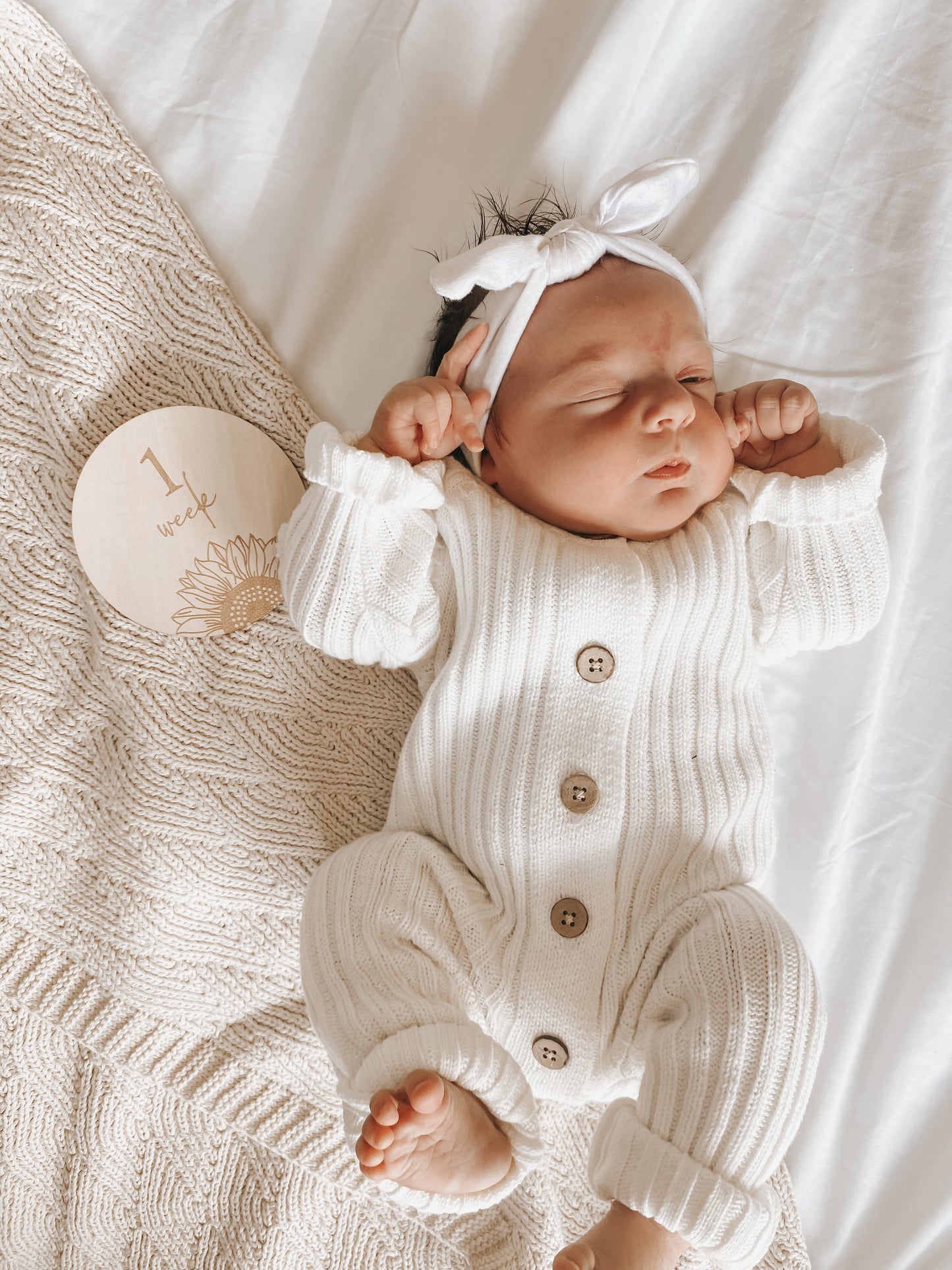 Ribbed Knit Romper | Milk