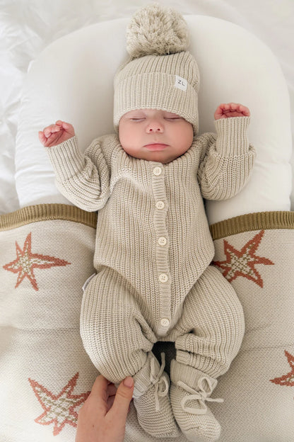Classic Knit Romper | Moss