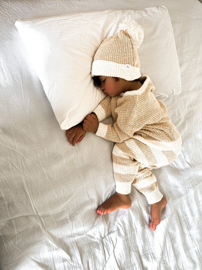 Kids Knit Pullover | 'Two Tone Wheat"