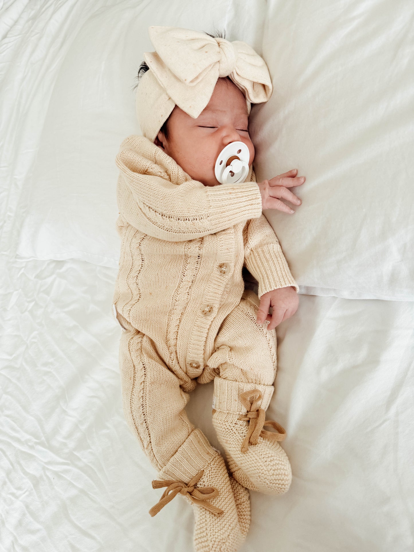Classic Knit Romper | Biscotti Fleck