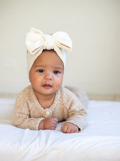 Classic Knit Romper  | Almond