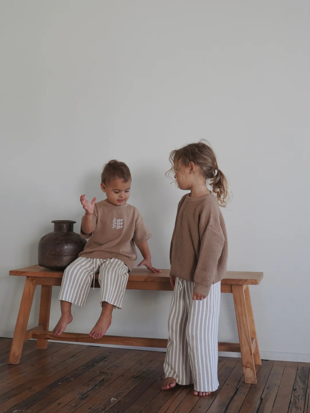 Kids Knit Pants | Wafer