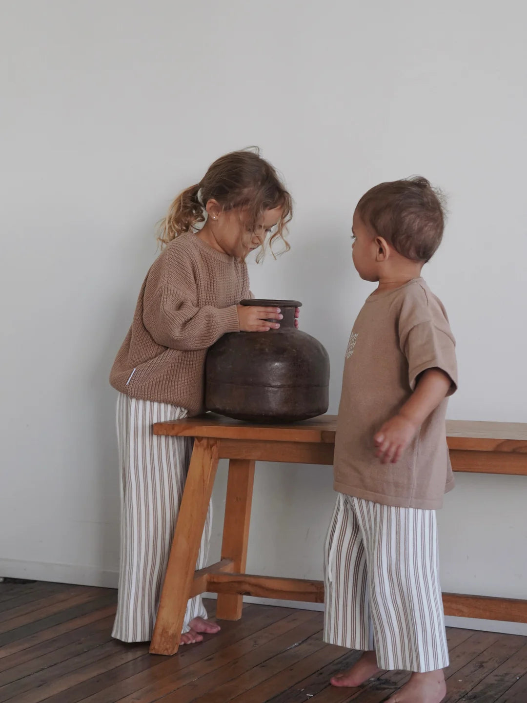 Kids Knit Pants | Wafer