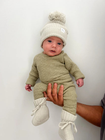 Knit Beanie | Moss