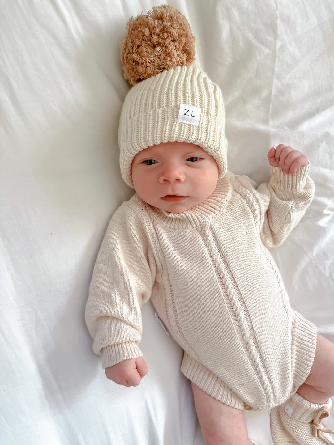 Heirloom Romper | Biscotti Fleck