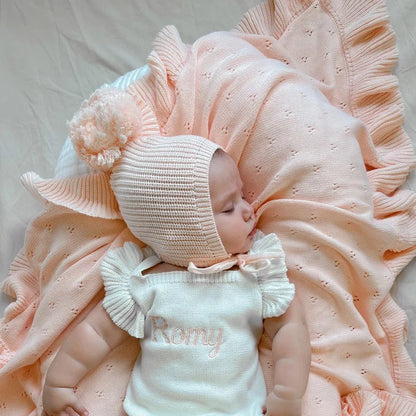 Knit Bonnet Pom Pom | Primrose