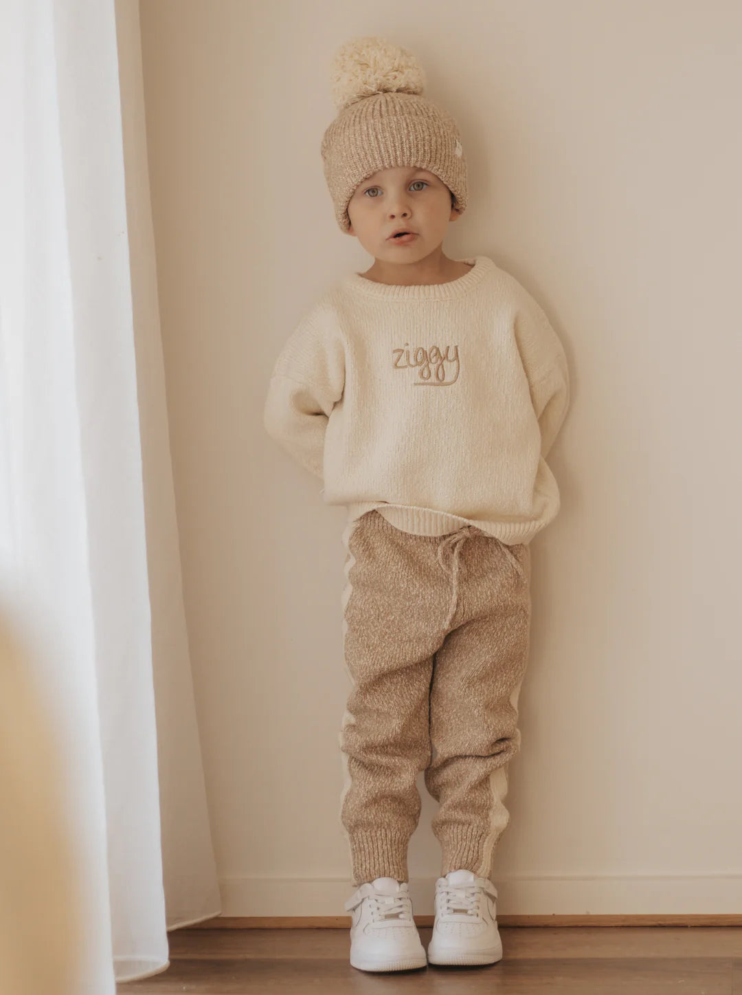 Knit Pants | Almond