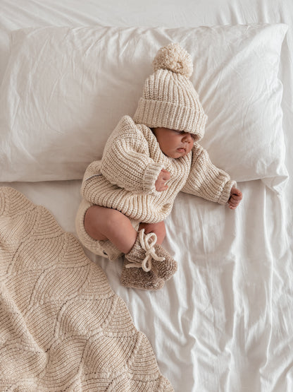 Super Chunky | Knit Sweater | Oat