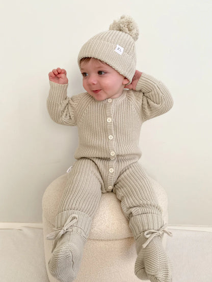 Knit Beanie | Moss