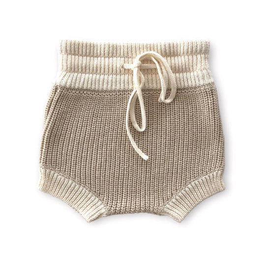 Two Tone Knitted Bloomers | Oat Natural