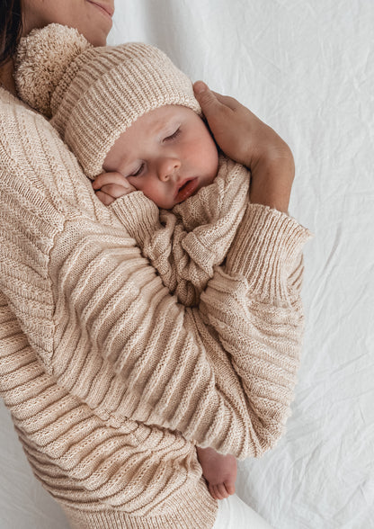 Knit sweater | 'Textured Honey'