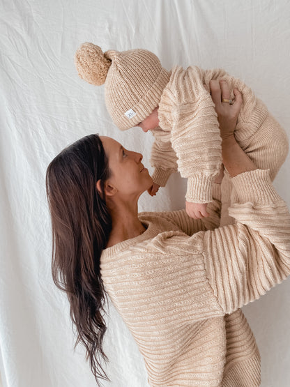Knit sweater | 'Textured Honey'