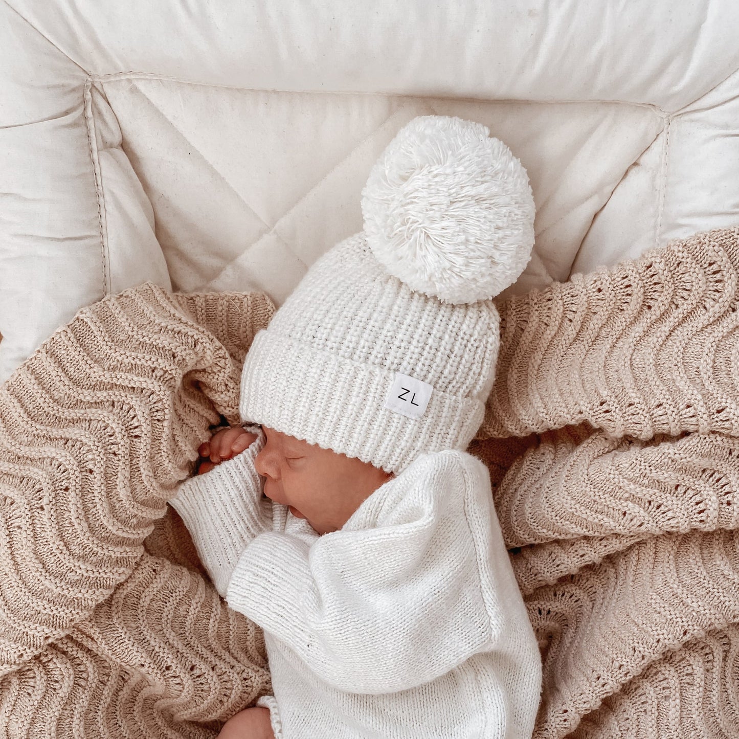 TEXTURED SHELL KNIT BEANIE