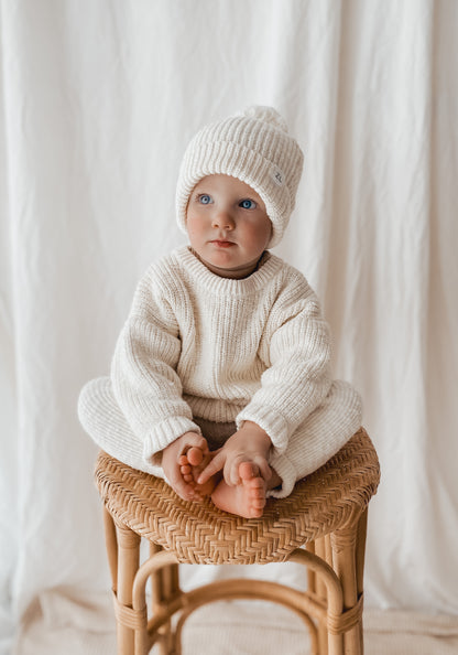 Knit sweater | 'Textured Honey'