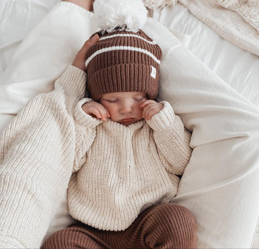 Kids Knit Pullover | 'Textured Honey'