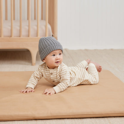 Fleece Jumpsuit | Sand Stripes