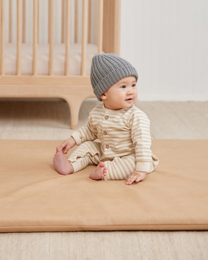 Fleece Jumpsuit | Sand Stripes