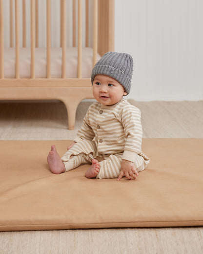 Fleece Jumpsuit | Sand Stripes