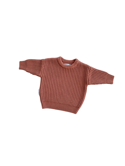 Chunky Knit Sweater | Terracotta