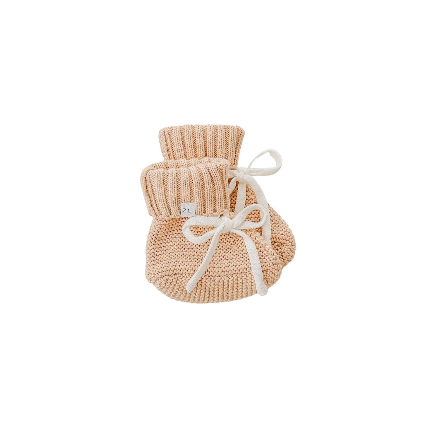 KNIT BOOTIES | Strickschuhe "Sand Fleck"