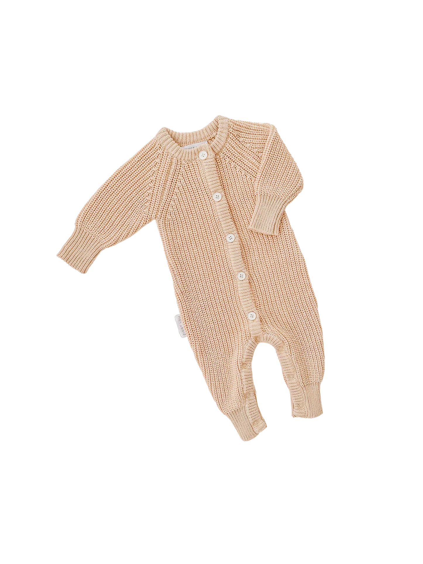 Classic Knit Romper | Sand Fleck
