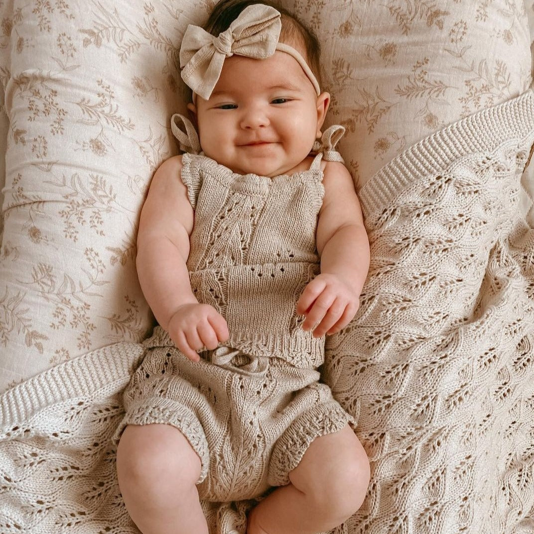 Pointelle Knit Set | Oak