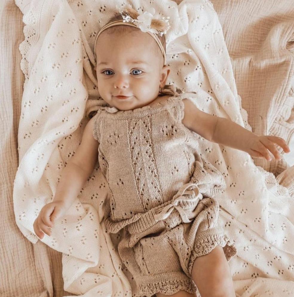 Pointelle Knit Set | Oak
