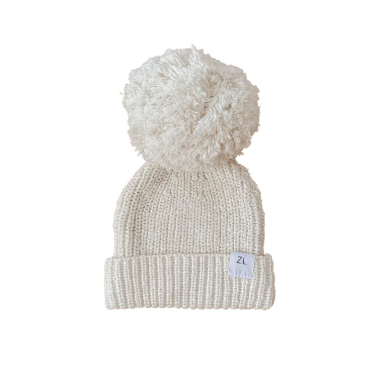 TEXTURED SHELL KNIT BEANIE