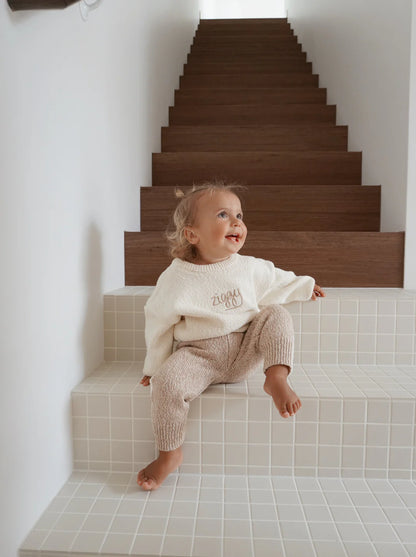 Knit Pants | Almond