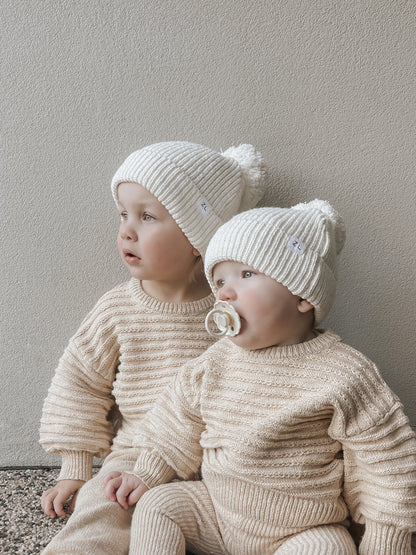 Kids Knit Pullover | 'Wheat'