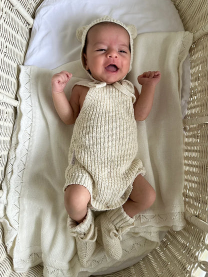 KNIT ROMPER | HONEY