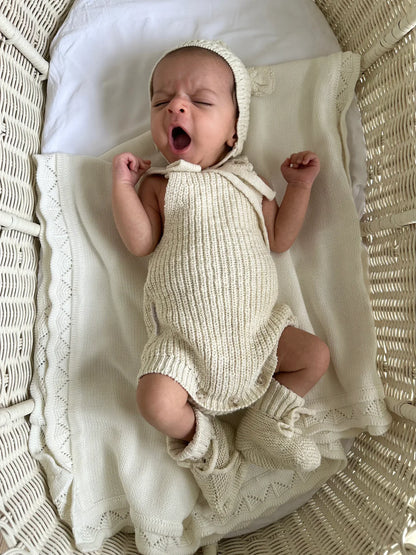 KNIT ROMPER | HONEY